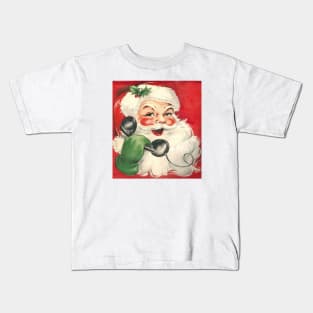 Santa Claus on the Phone Kids T-Shirt